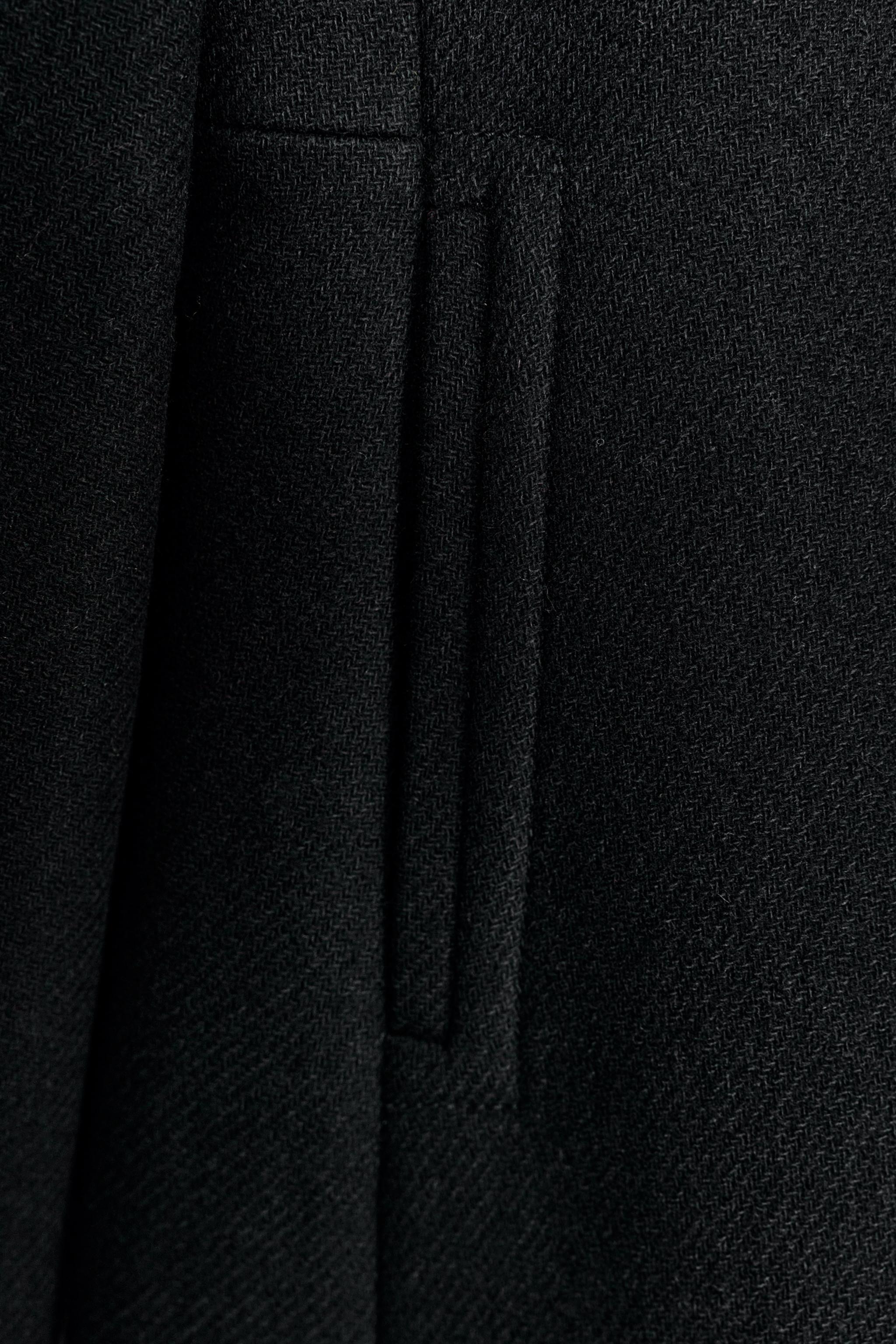 DOUBLE-BREASTED WOOL COAT